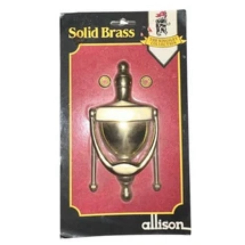 Solid Brass Door Knocker Allison #490